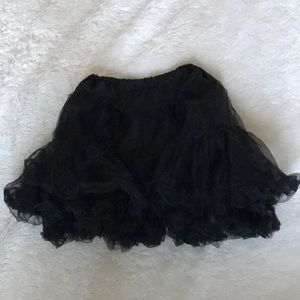 Black deluxe petticoat